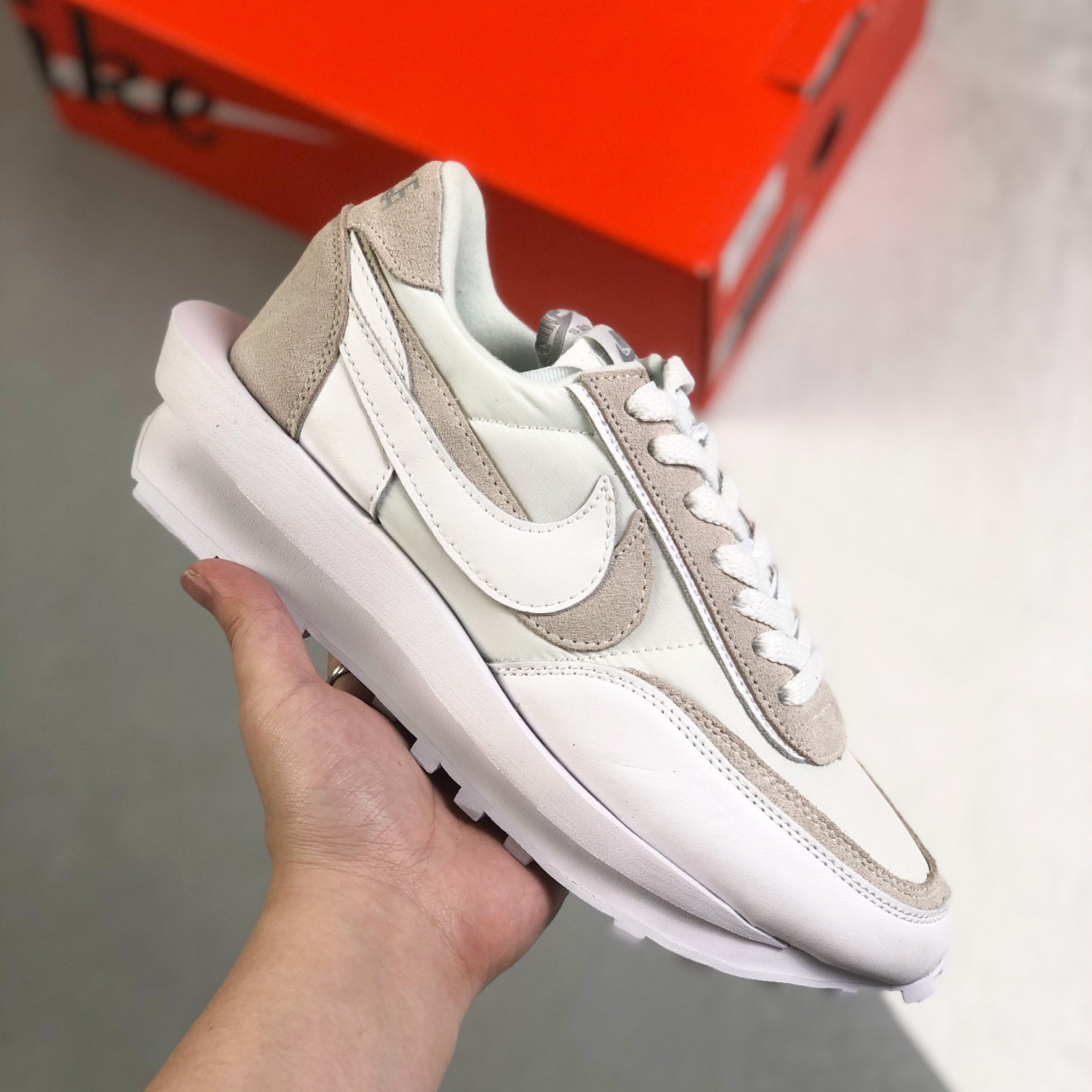 Nike x Sacai LDV Waffle Sneakers Shoes White Mens/Women 36 - 46