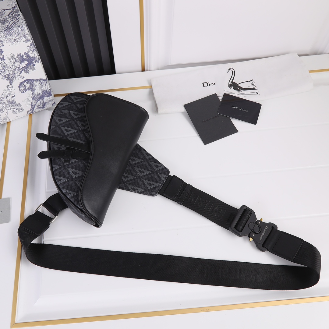 Dior 2022SS Pre-Fall Saddle Men Shoulder Bags 20*28.6*5cm