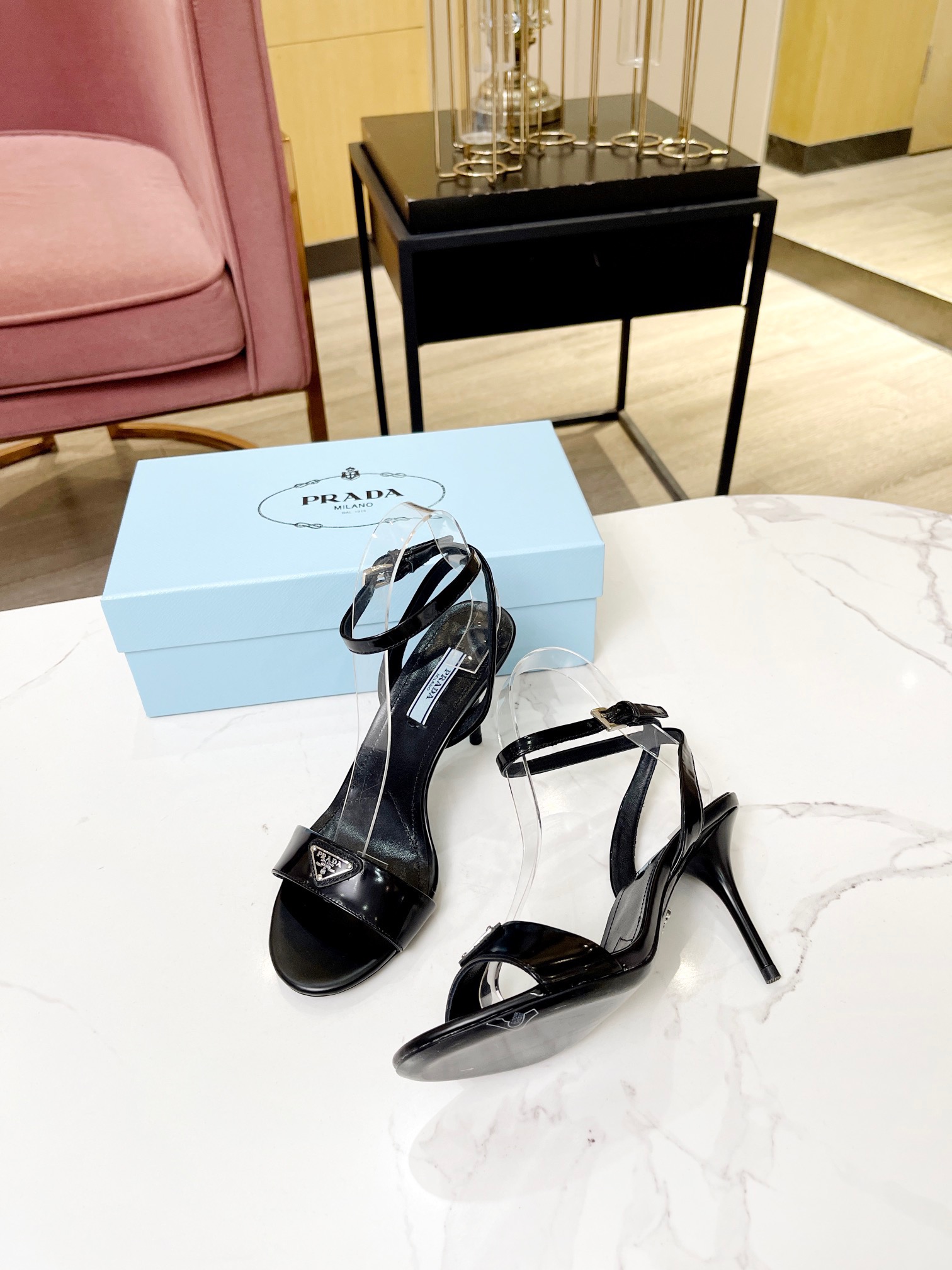 Prada Brushed Leather Slingback Pumps Size 35-41