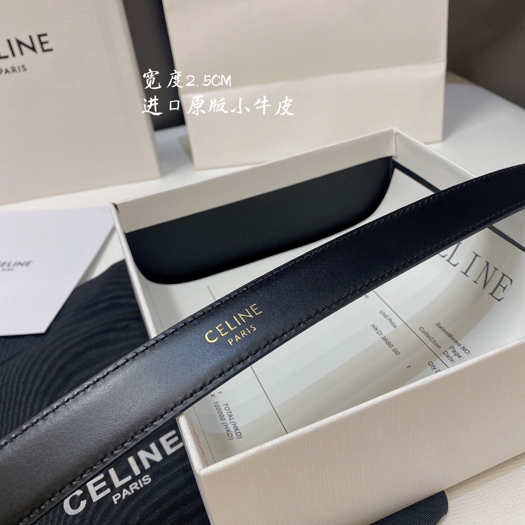 Celine Women Belt Width 2.5cm