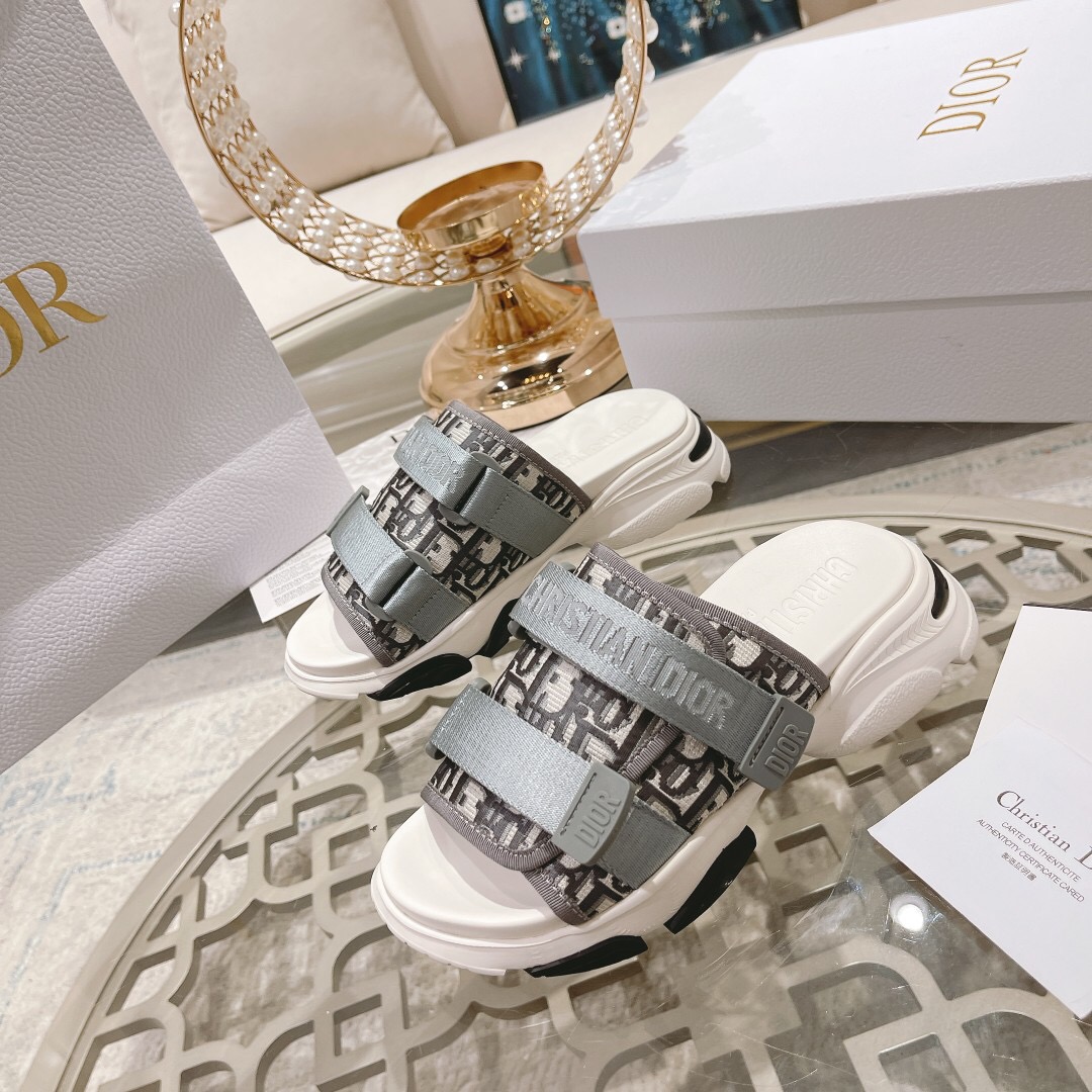 Dior D-Wander Slippers Size 35-41 4-Color