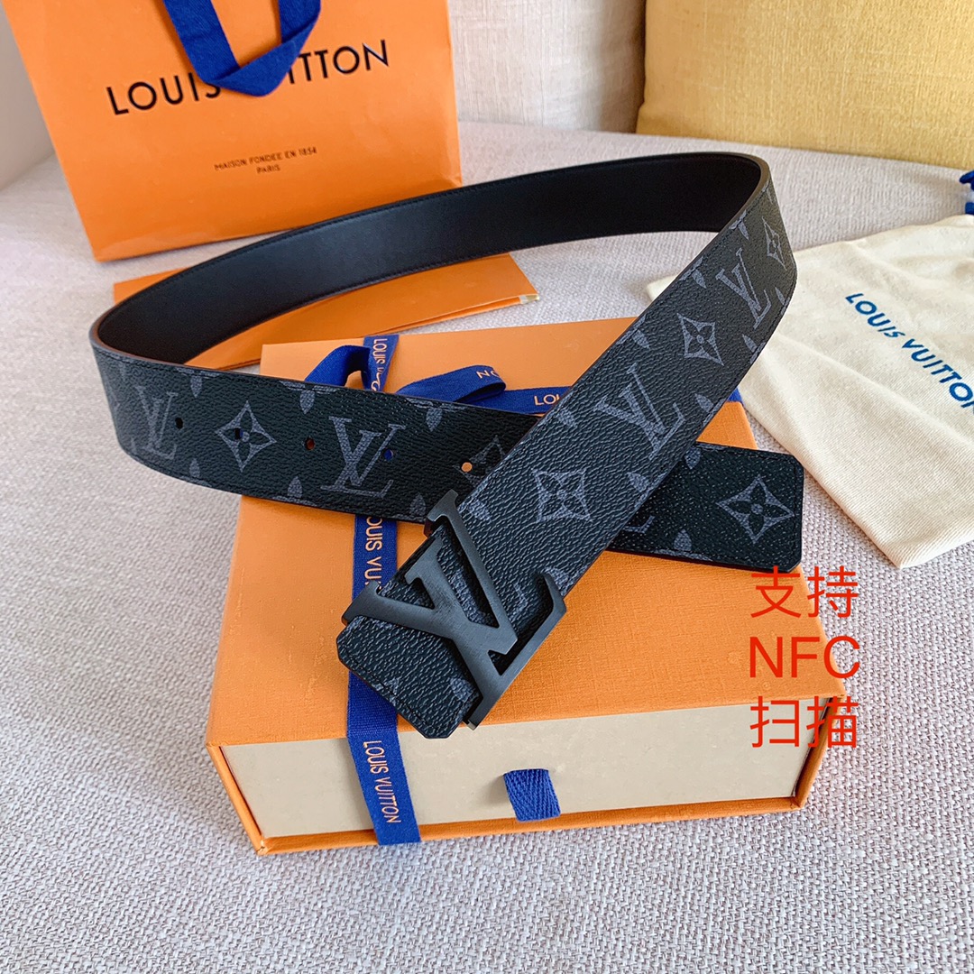 Louis Vuitton Men Belt Width 4cm