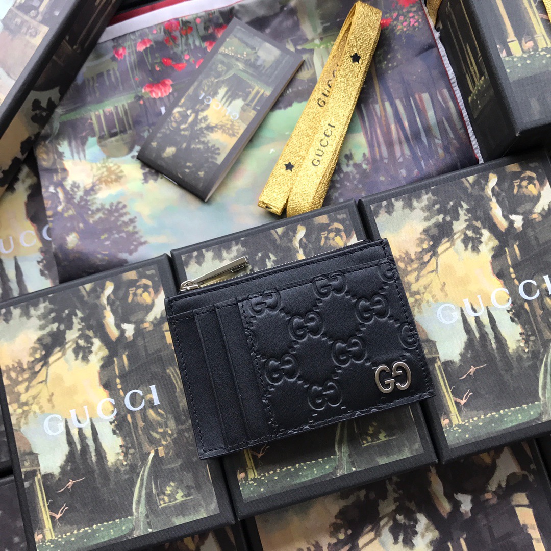 Gucci GG Gucci Signature card case Size 11.5*8*2cm Style: 597560