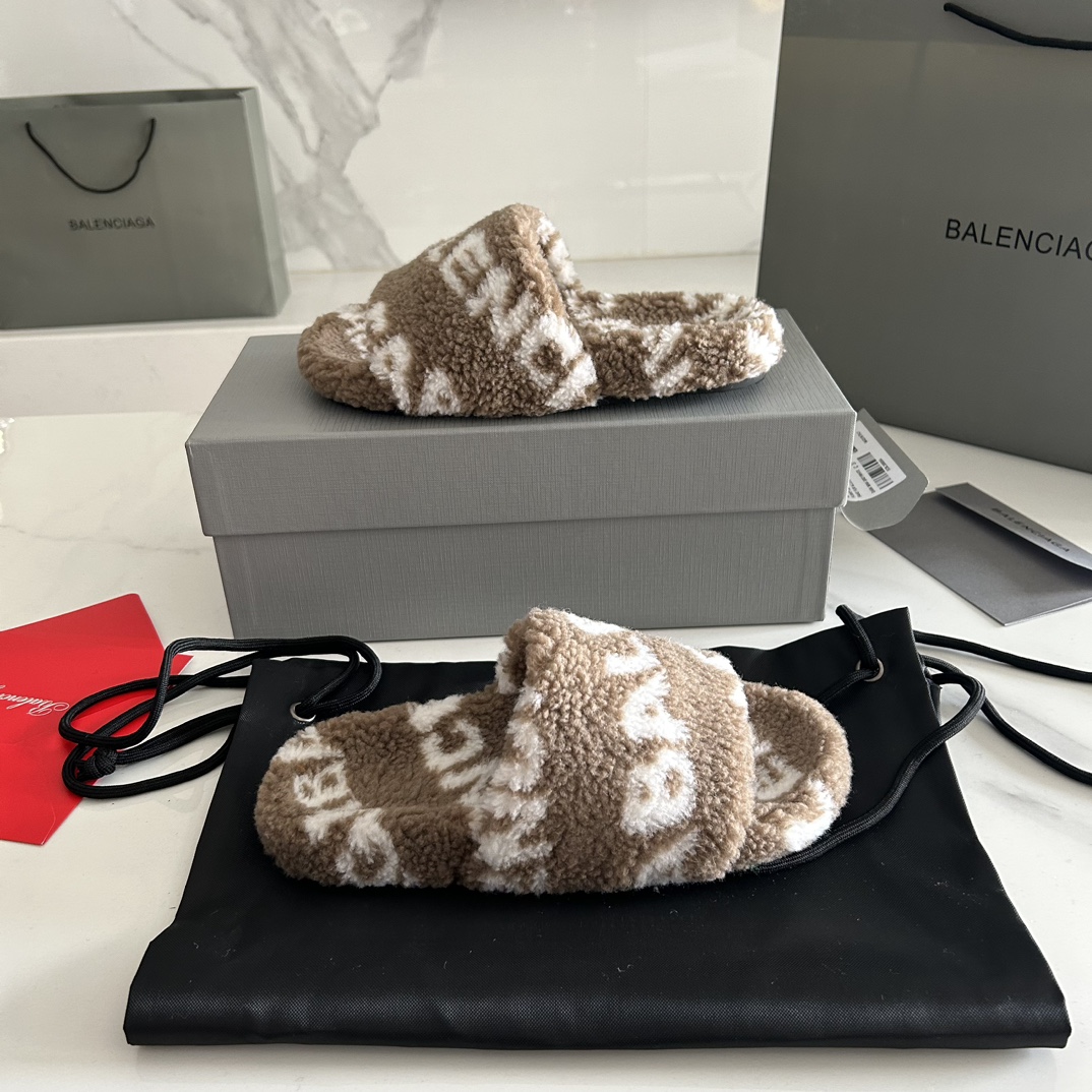 Balenciaga 23FW New Winter Slippers Size 35-41