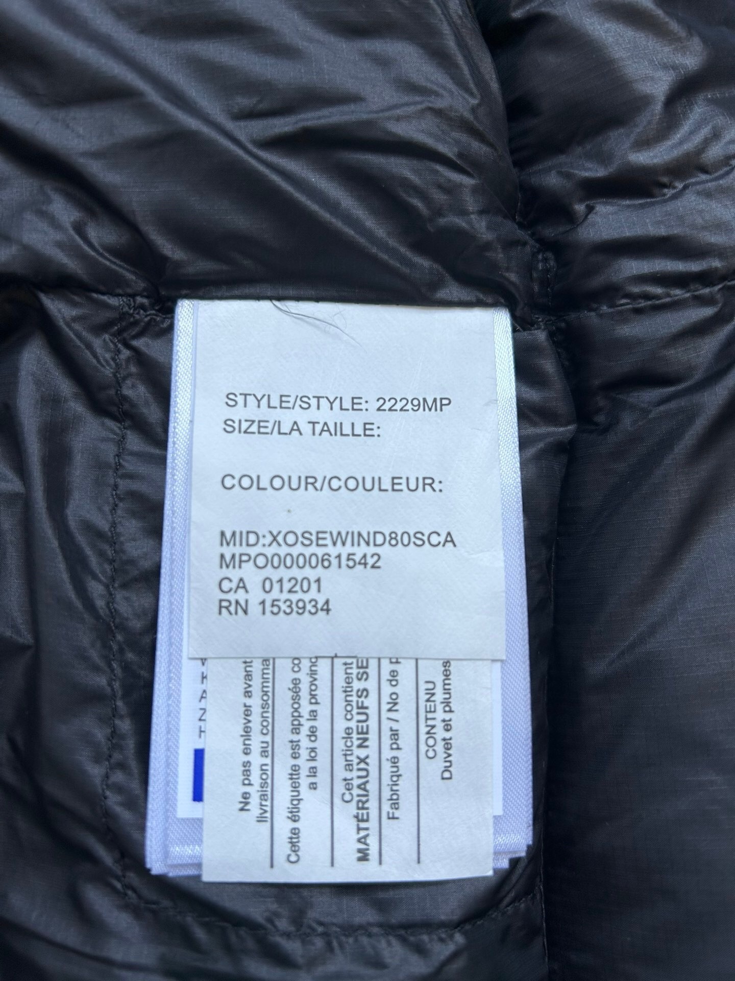 Canada Goose E2229 Crofton Vest-WD Men Winter Vest Size S-XXL