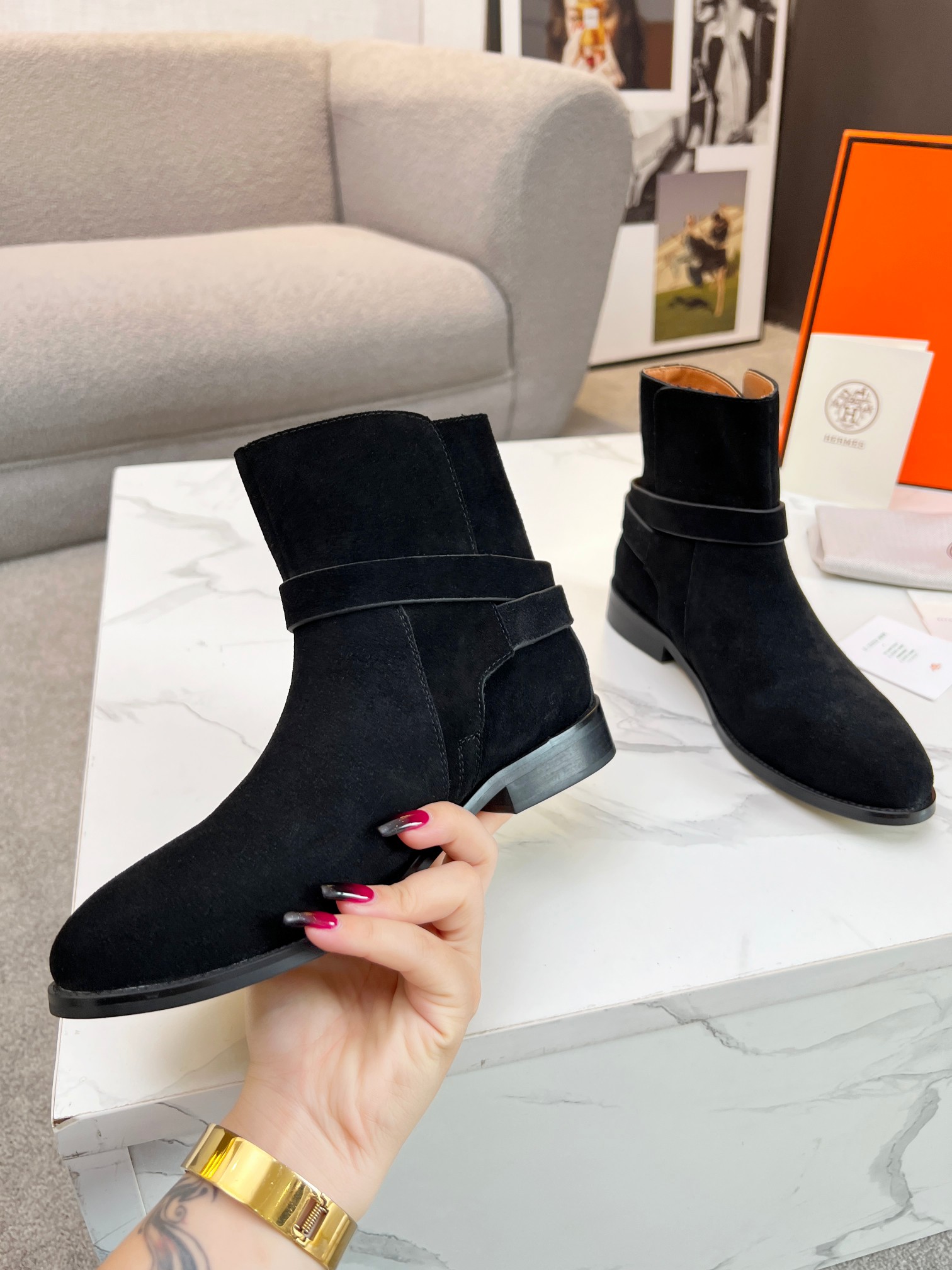 Hermes Women Kelly Boots Size 36-41