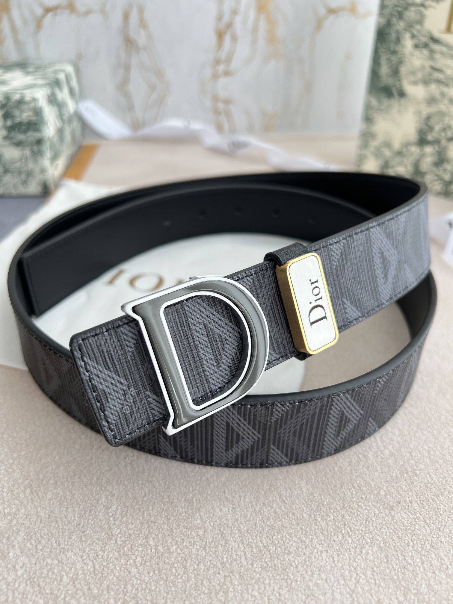 Dior Men Belt Width 3.5cm