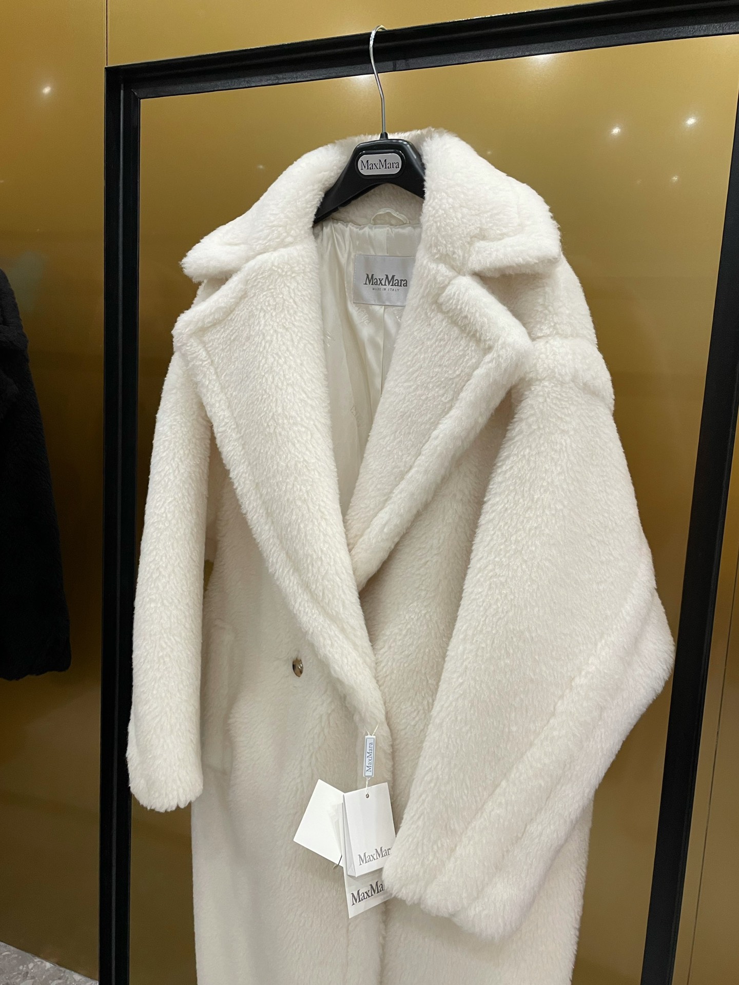 Max Mara Teddy fur long coat Size XS-M