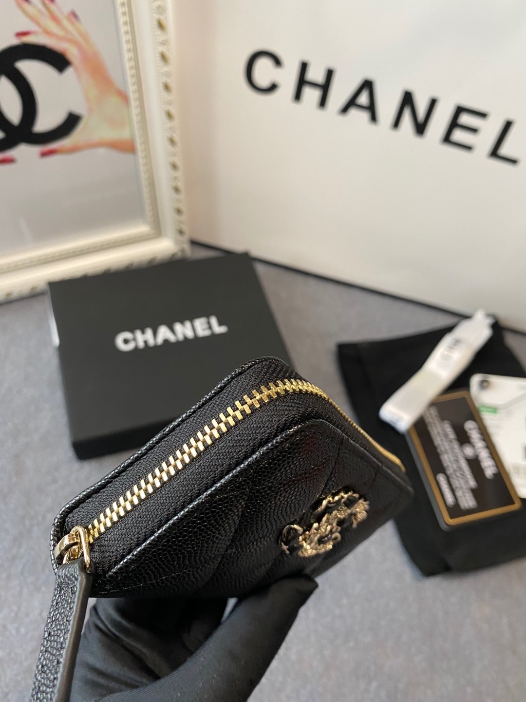 Chanel Card Holder Size 11*7*2cm
