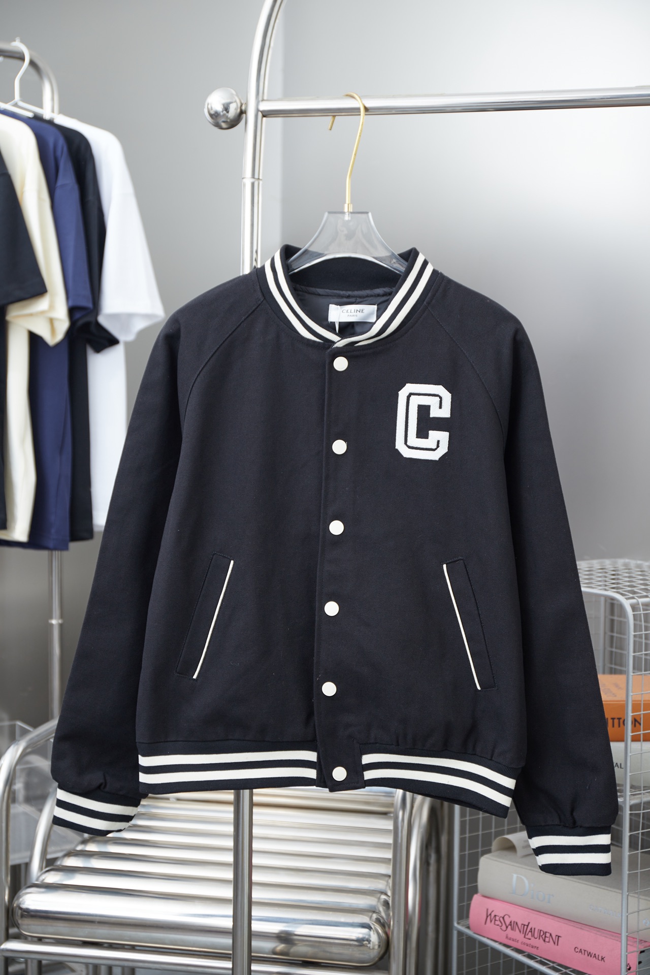 Celine 25SS NEW Embroider Baseball uniform Jacket Size S-XL
