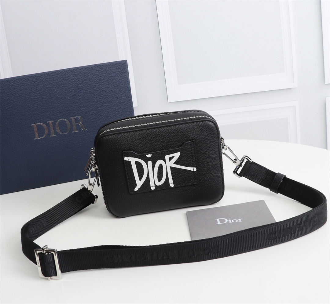 Dior Mens Shoulder Bags 17*12.5*5cm