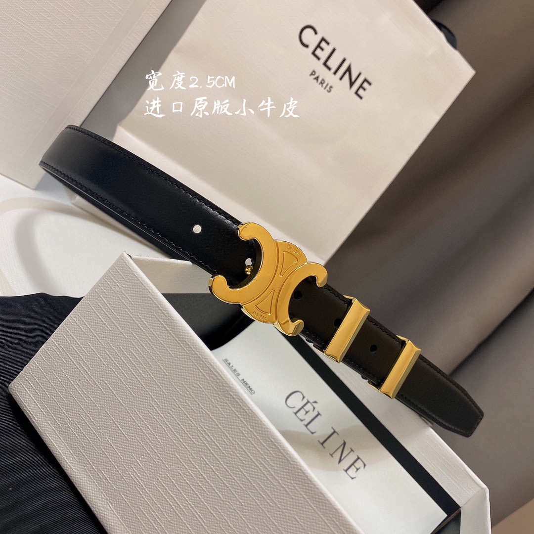 Celine Women Belt Width 2.5cm