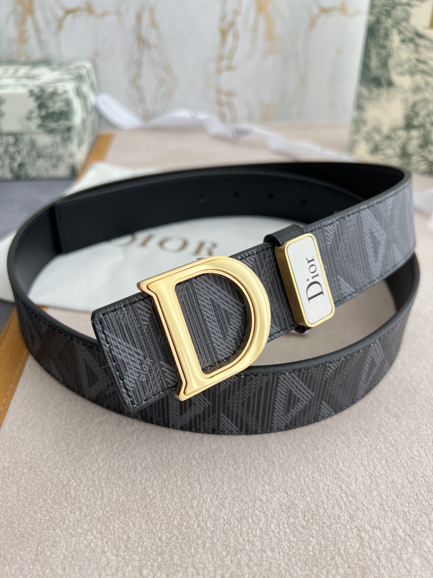Dior Men Belt Width 3.5cm