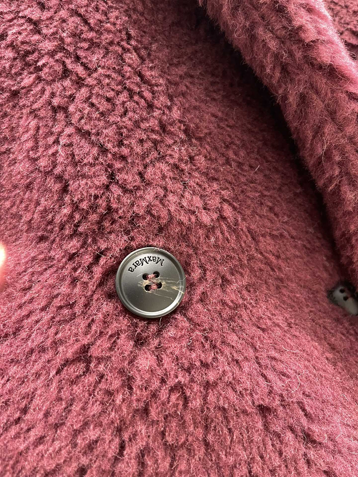 Max Mara Teddy fur long coat Size XS-M