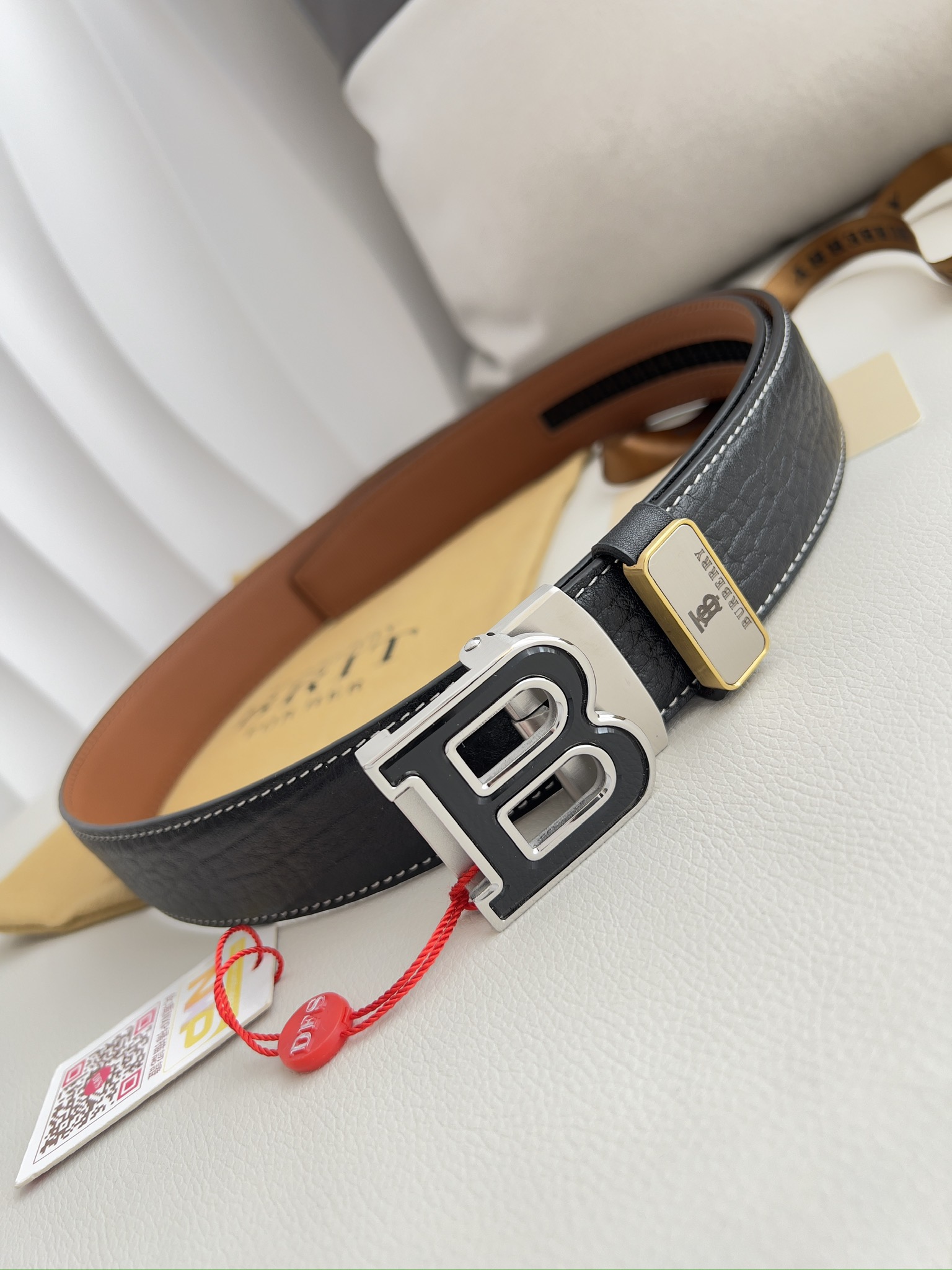 Burberry Men Belt Width 3.5cm