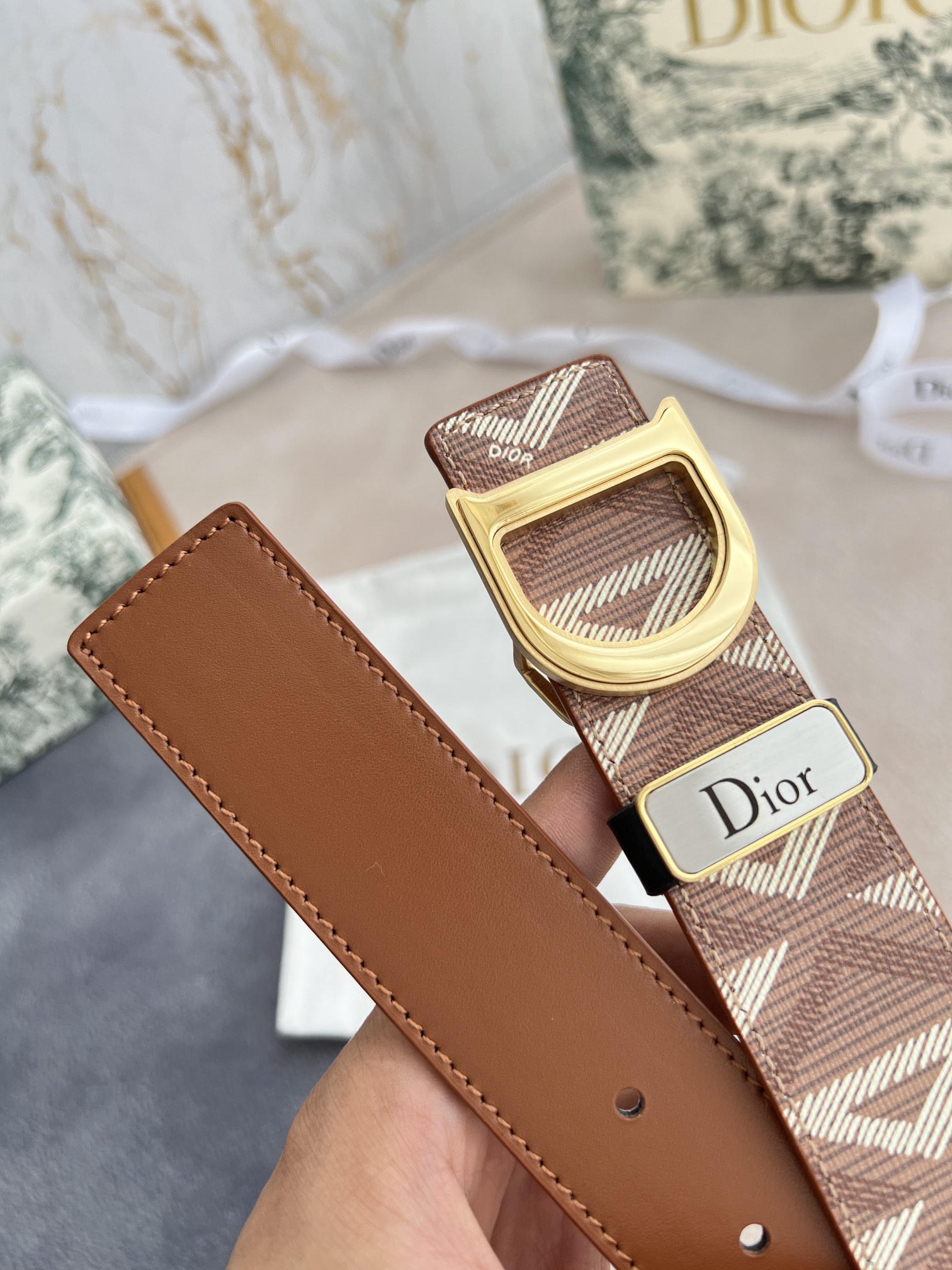 Dior Men Belt Width 3.5cm