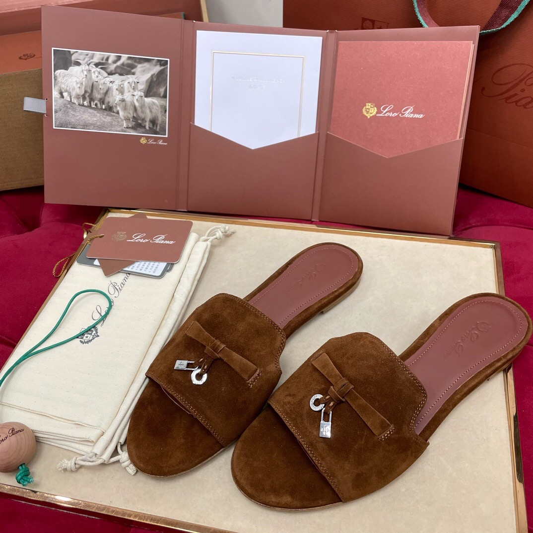 Loro Piana Charms Slipper Women Slippers Size 36-41