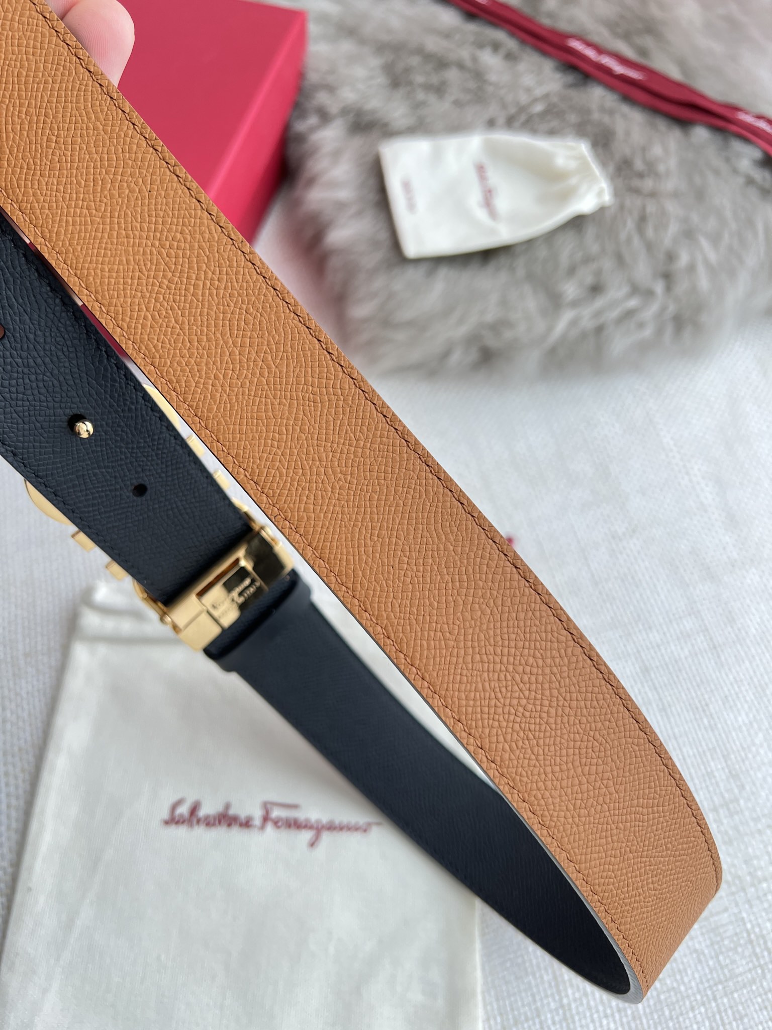 Ferragamo Men Belt Width 3.5cm