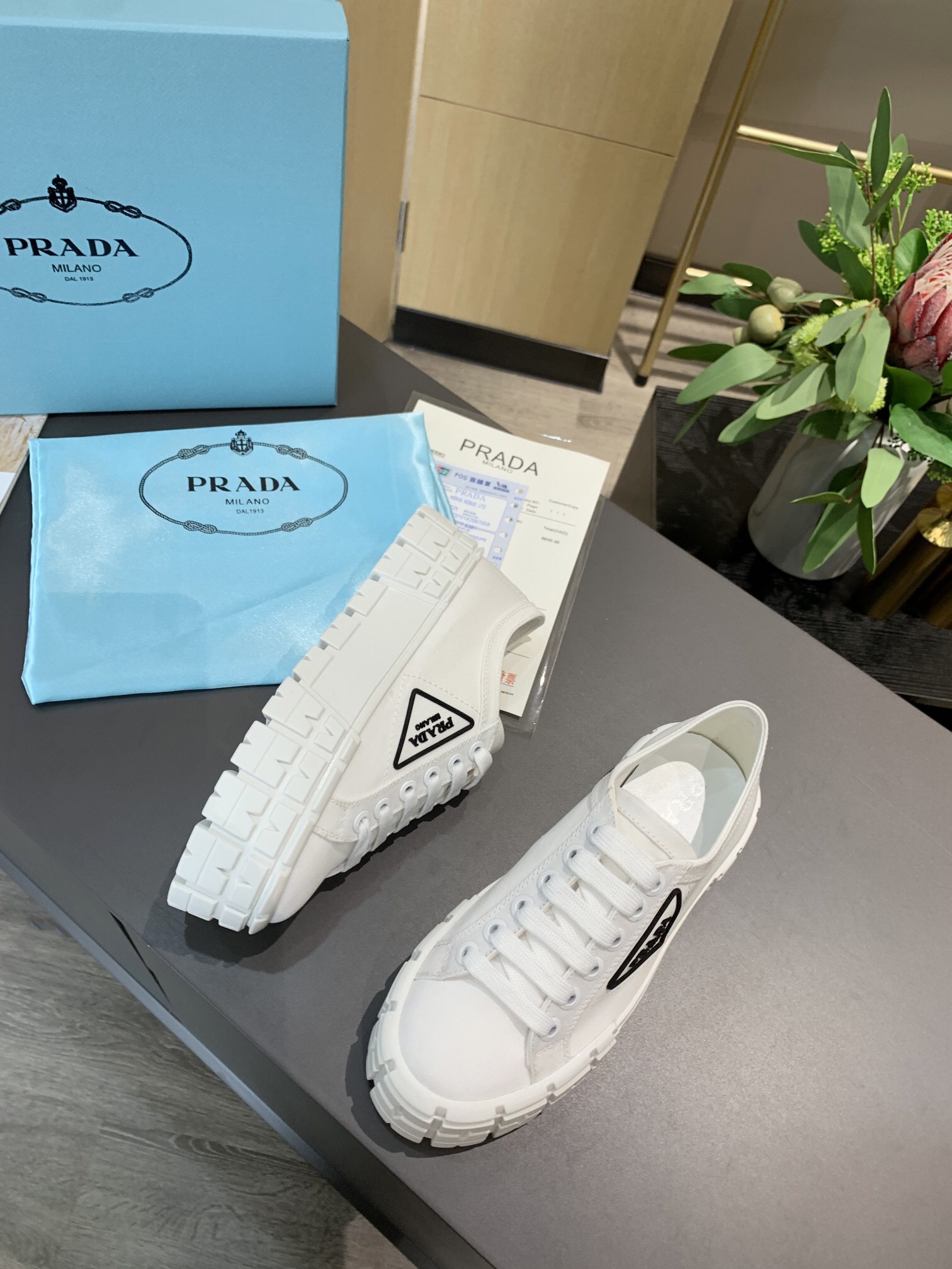 Prada 2024 New Double Wheel Re-Nylon gabardine Sneaker Size 36-41