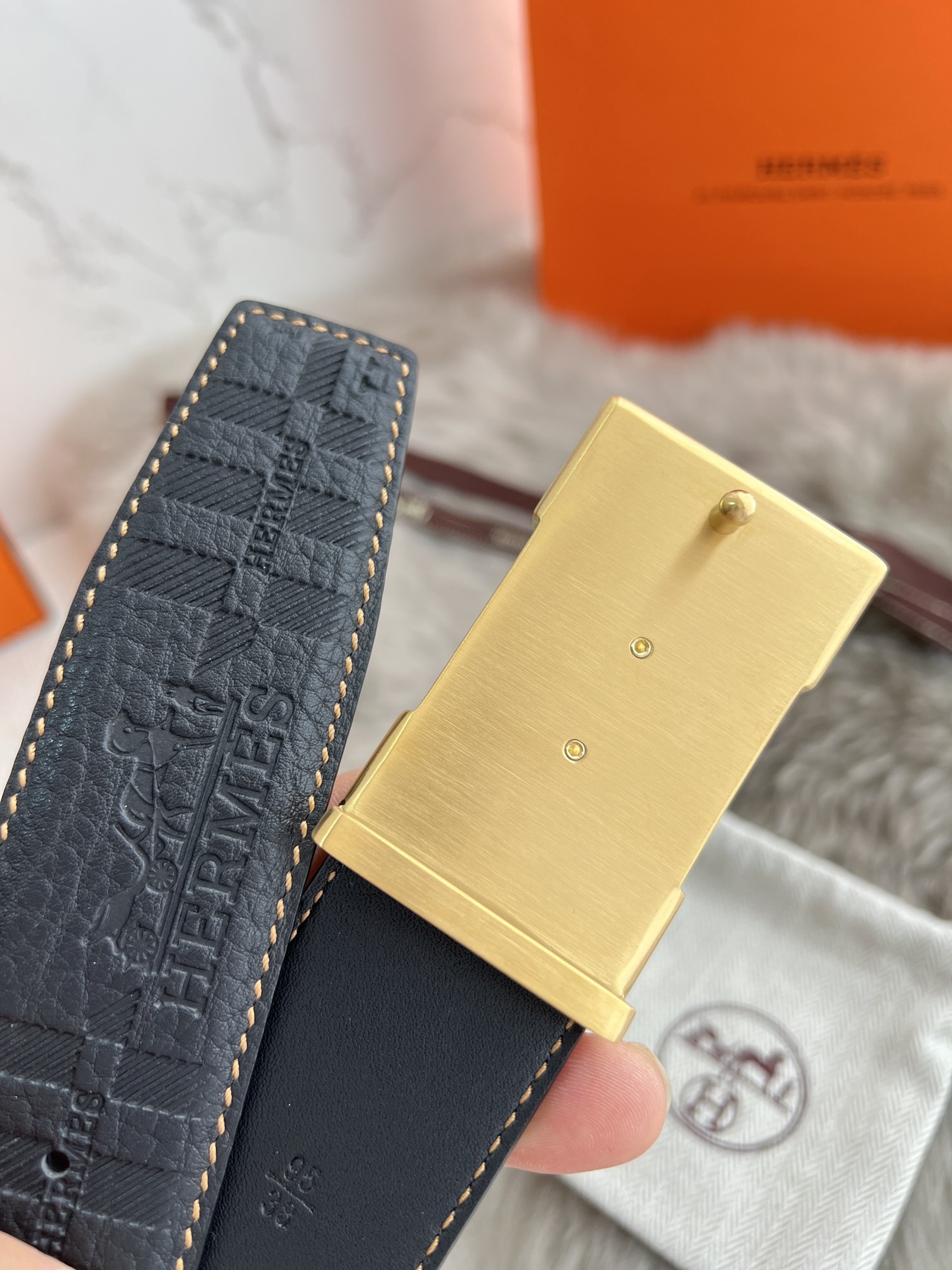 Hermes Men Belt Width 3.8cm