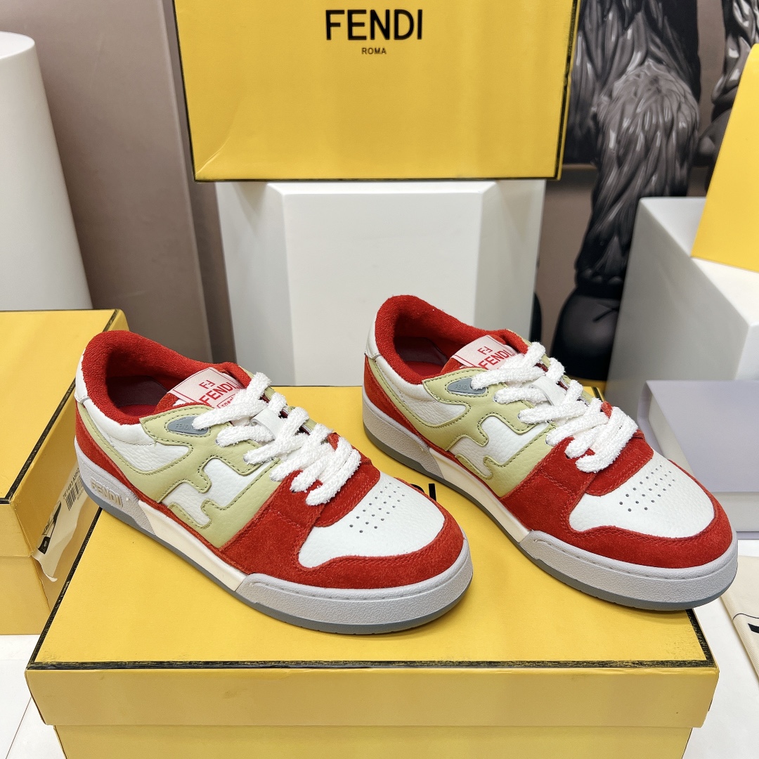 Fendi Match Low Top Sneaker Size 35-45  4-Color