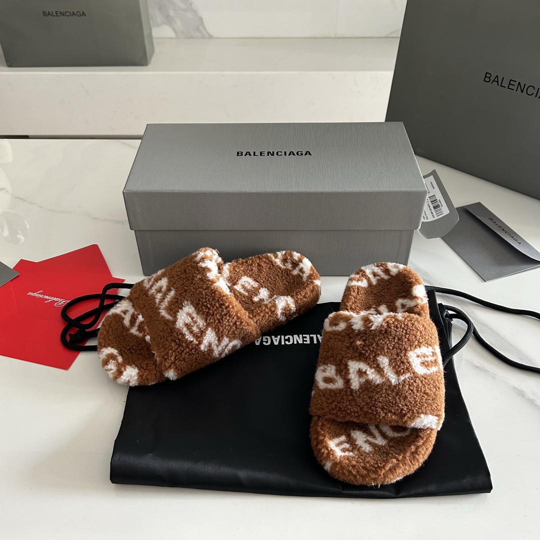 Balenciaga 23FW New Winter Slippers Size 35-41