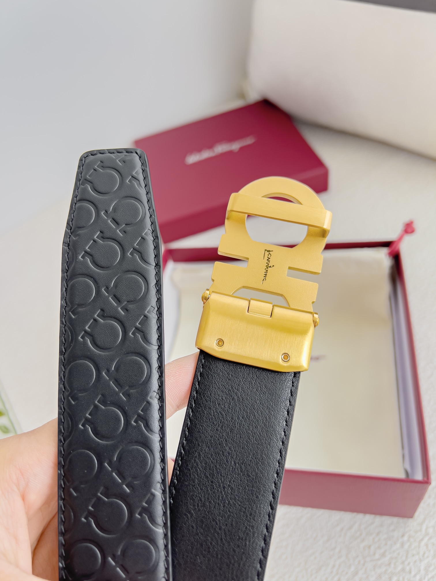 Ferragamo Men Belt Width 3.5cm