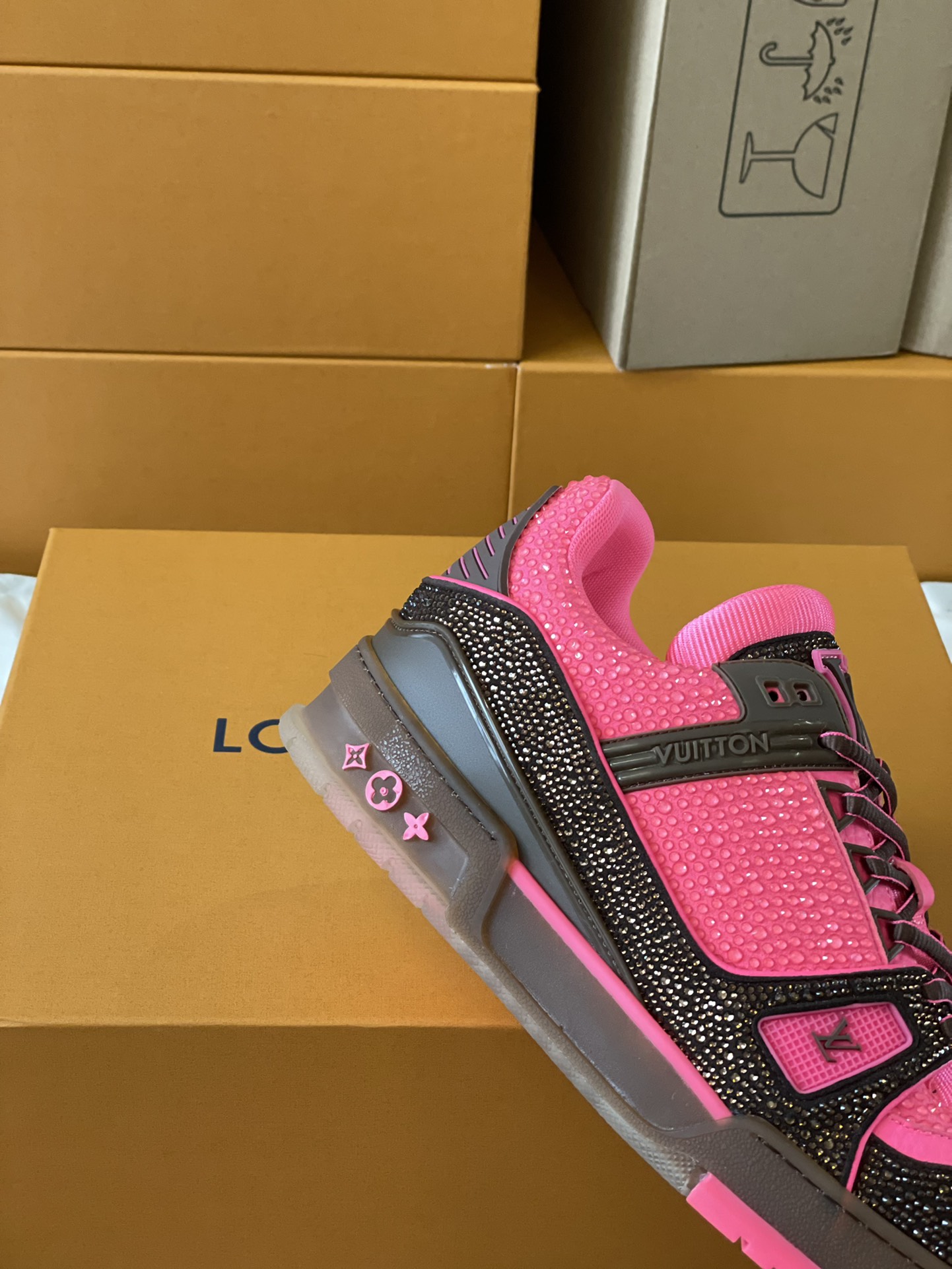 Louis Vuitton LV Trainer Diamond Sneaker Size 36-46