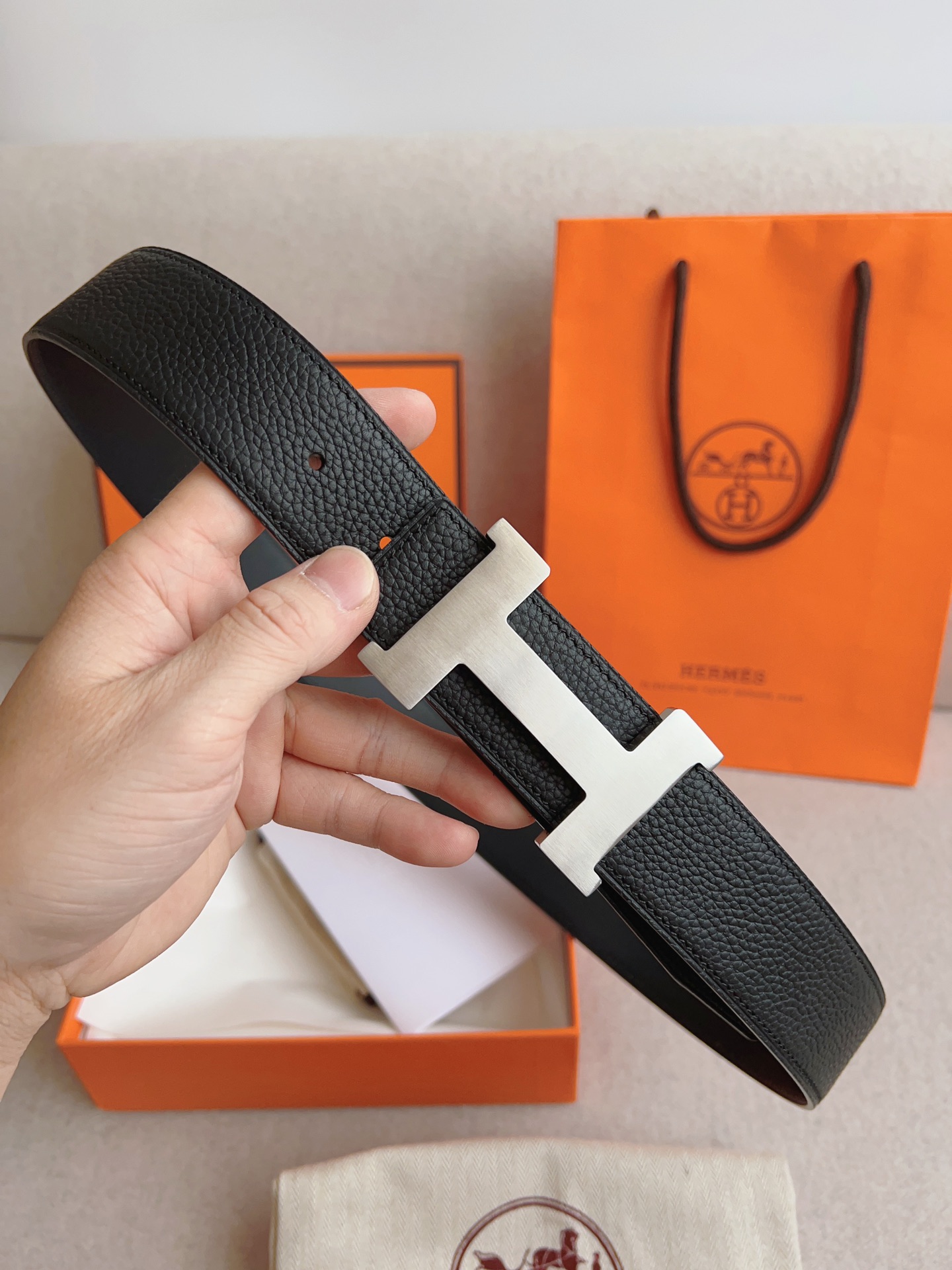 Hermes Men Belt Width 3.8cm