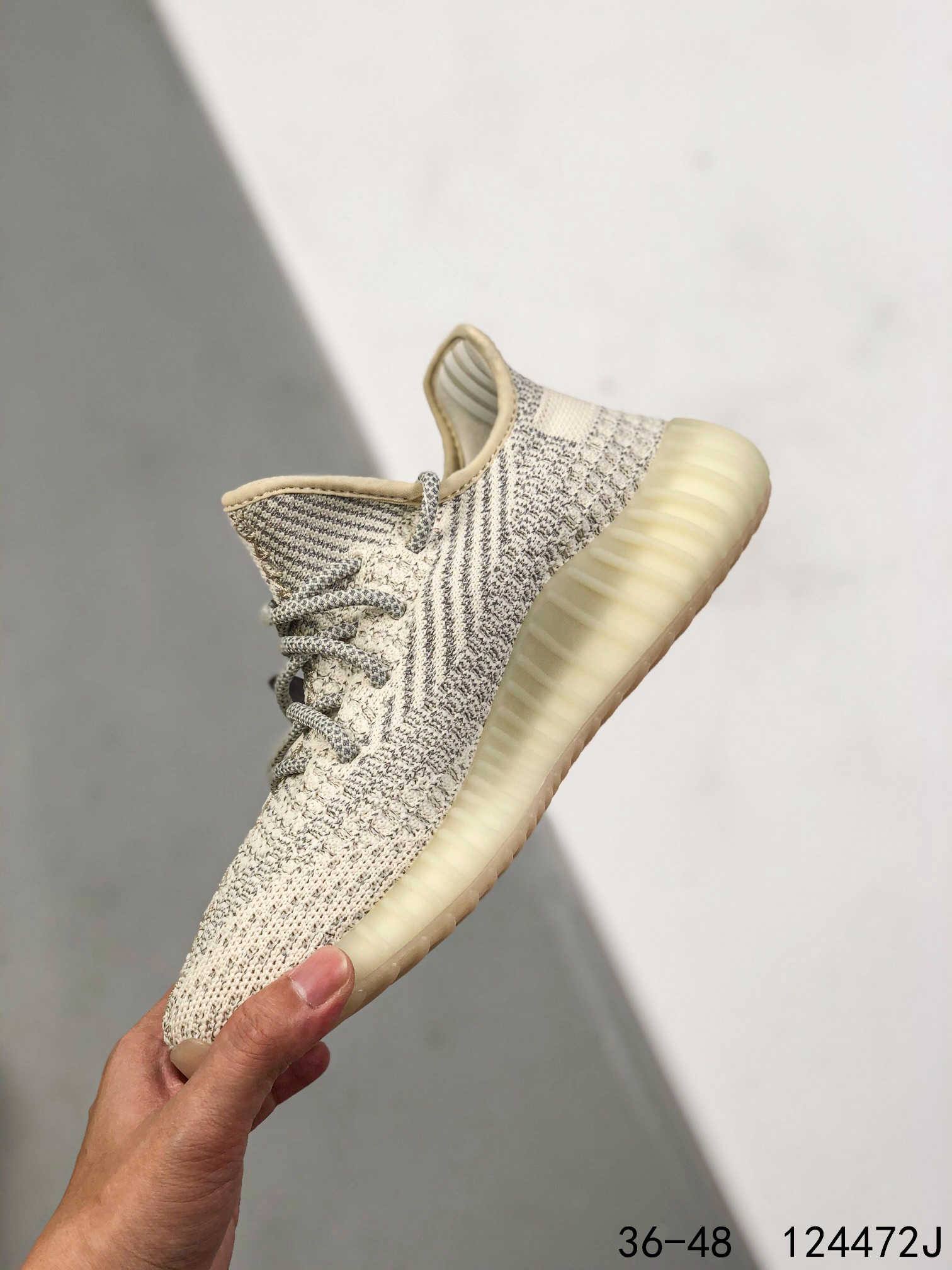 Yeezy 350 Boost 350 V2 Mens/Women Sneakers Shoes Light Yellow 36 - 45