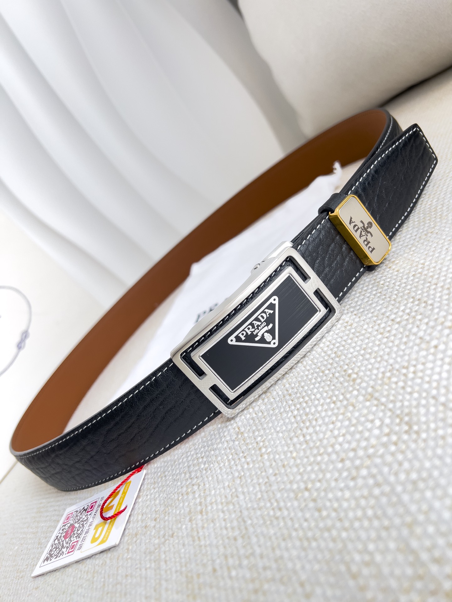 Prada Men Belt Width 3.5cm