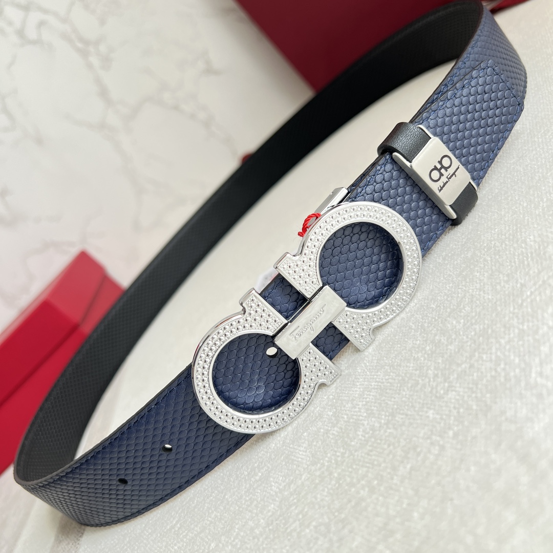 Ferragamo Men Belt Width 3.5cm