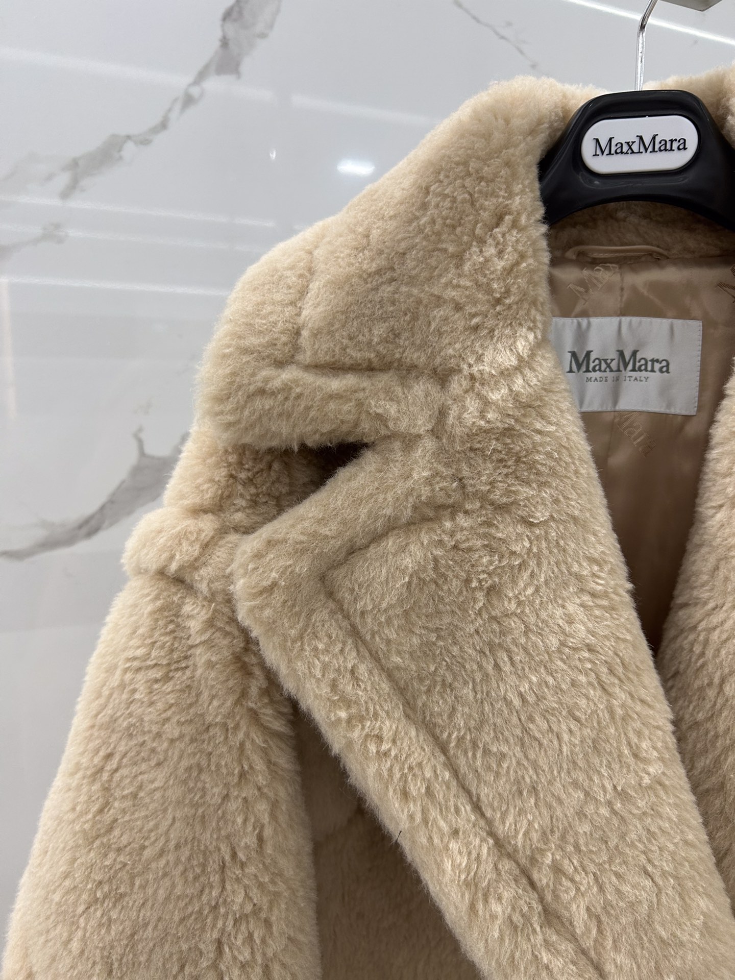 Max Mara Teddy fur long coat Size XS-M