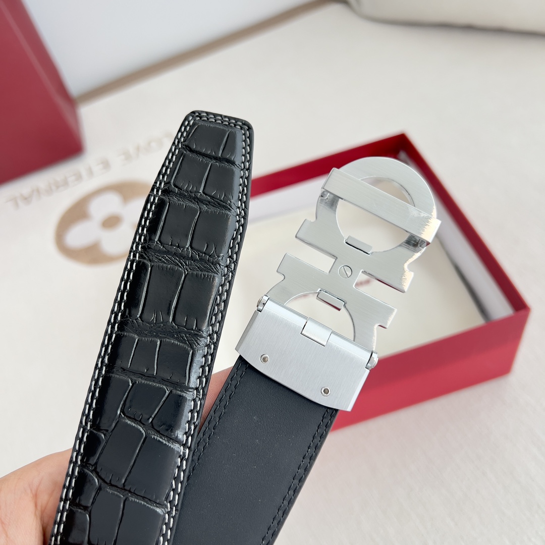 Ferragamo Men Belt Width 3.5cm