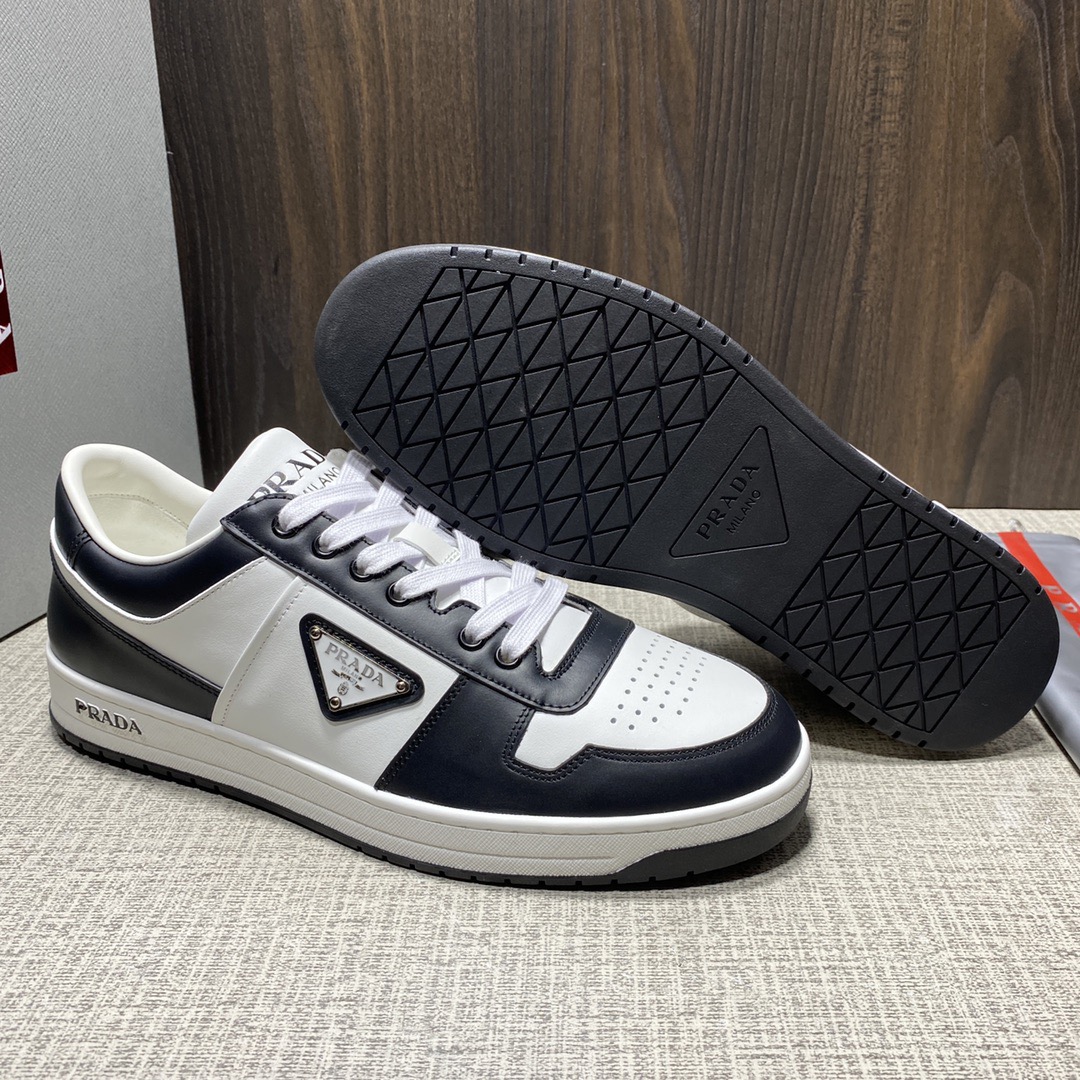 Prada Downtown Leather Sneaker Size 36-45   10-Color