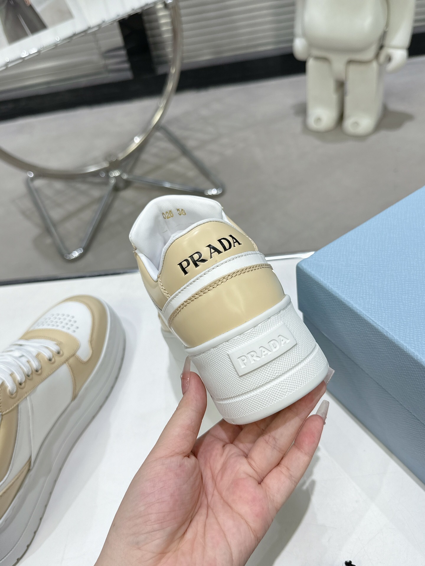 Prada 2024 New Downtown Bold leather Sneaker Size 36-41