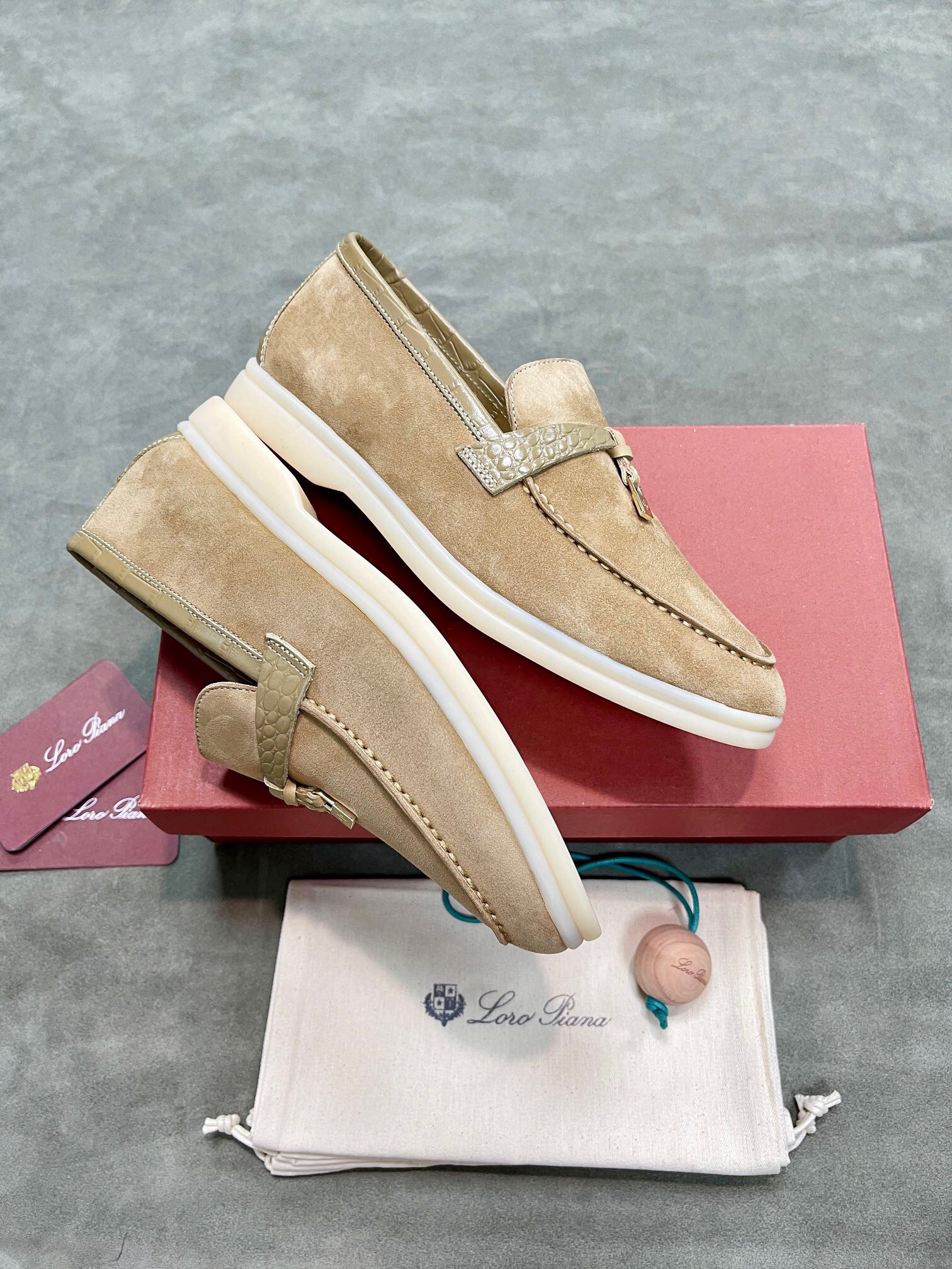 Loro Piana Unisex Loafers Size 36-45