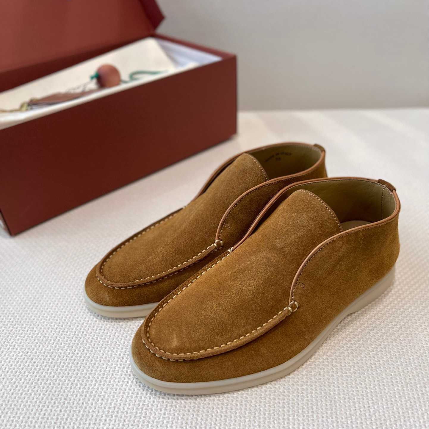 Loro Piana Unisex Loafers High Top Size 36-45