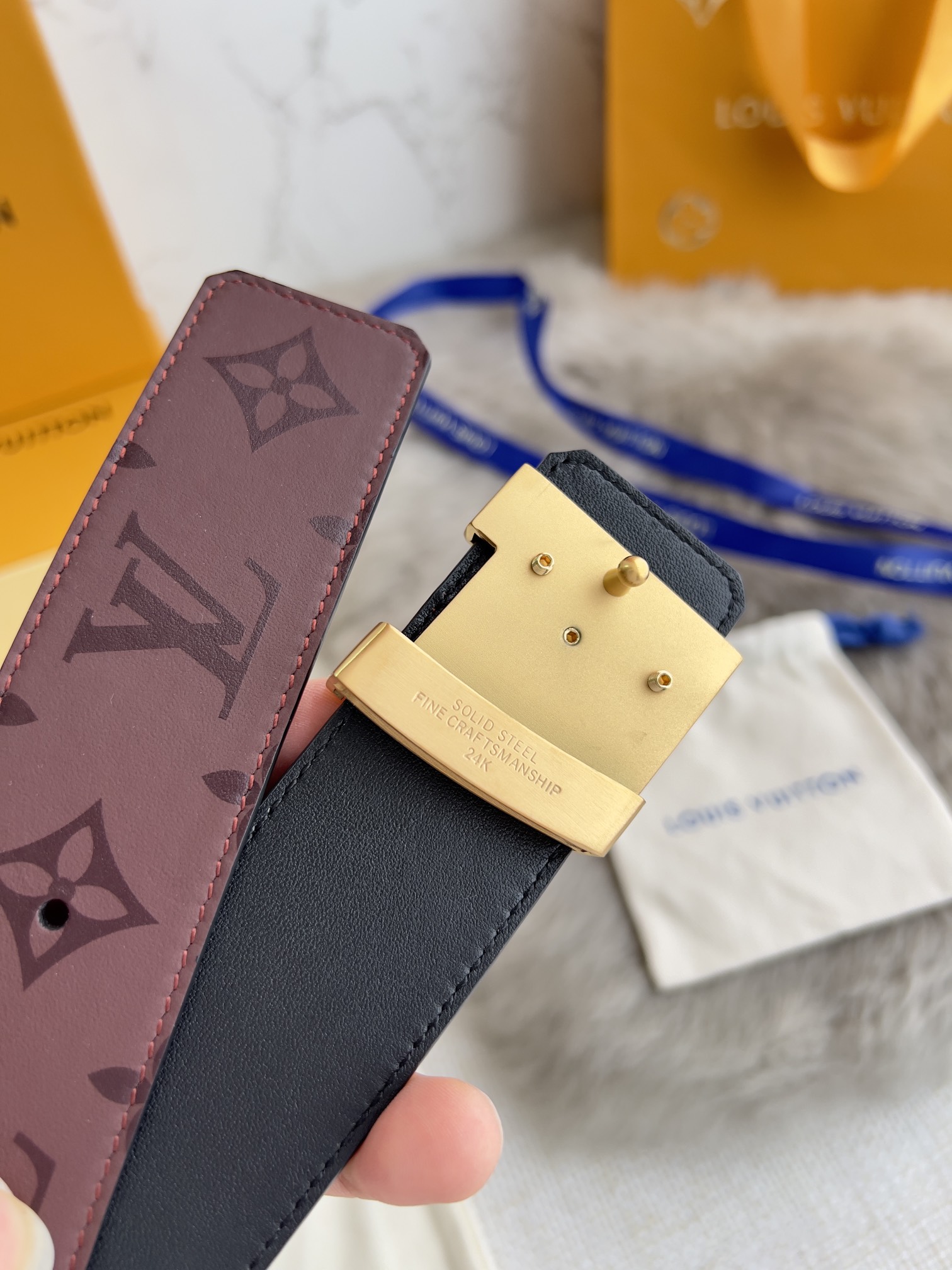 Louis Vuitton Men Belt Width 3.8cm