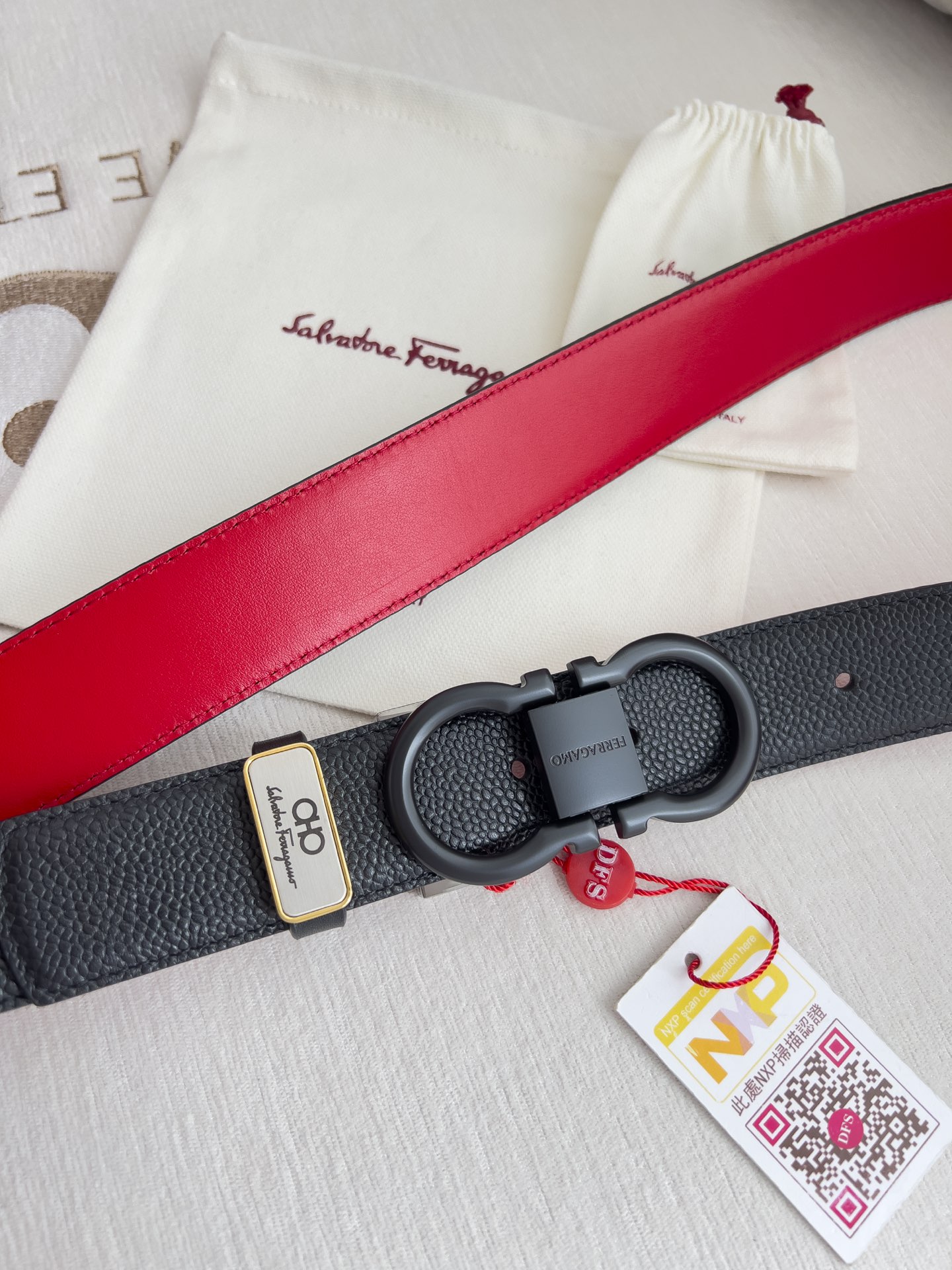 Ferragamo Men Belt Width 3.5cm