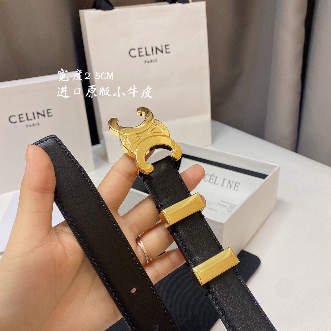 Celine Women Belt Width 2.5cm