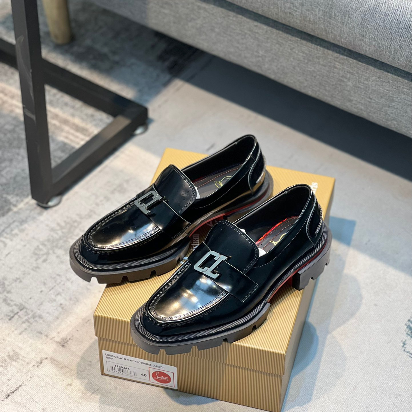 Christian Louboutin CL Moc Dune Loafers Size 39-45 3-Color