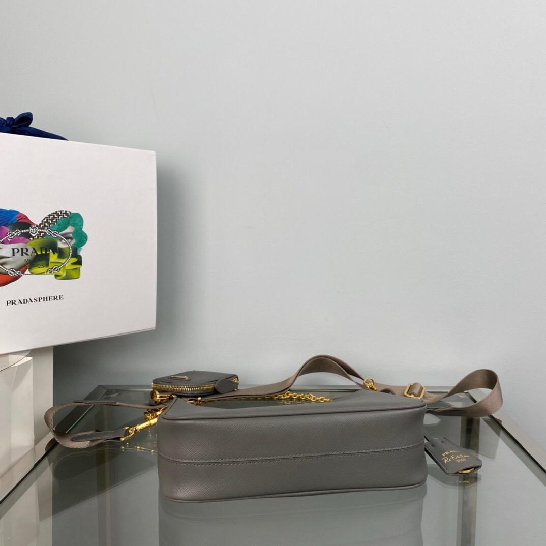 Prada 1BH204 Redition 2005 Women Bags Leather 22*18*6cm