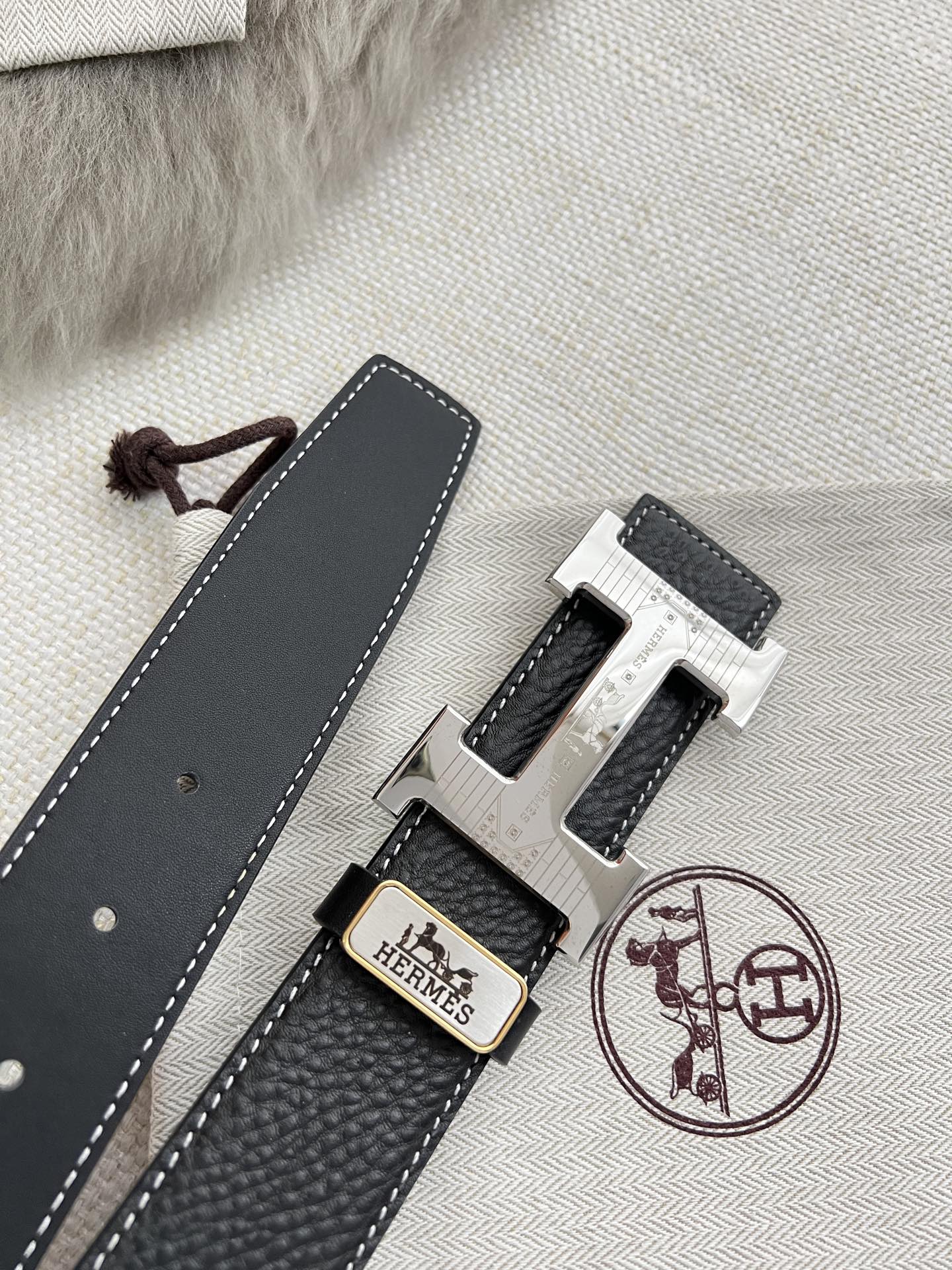 Hermes Men Belt Width 3.8cm