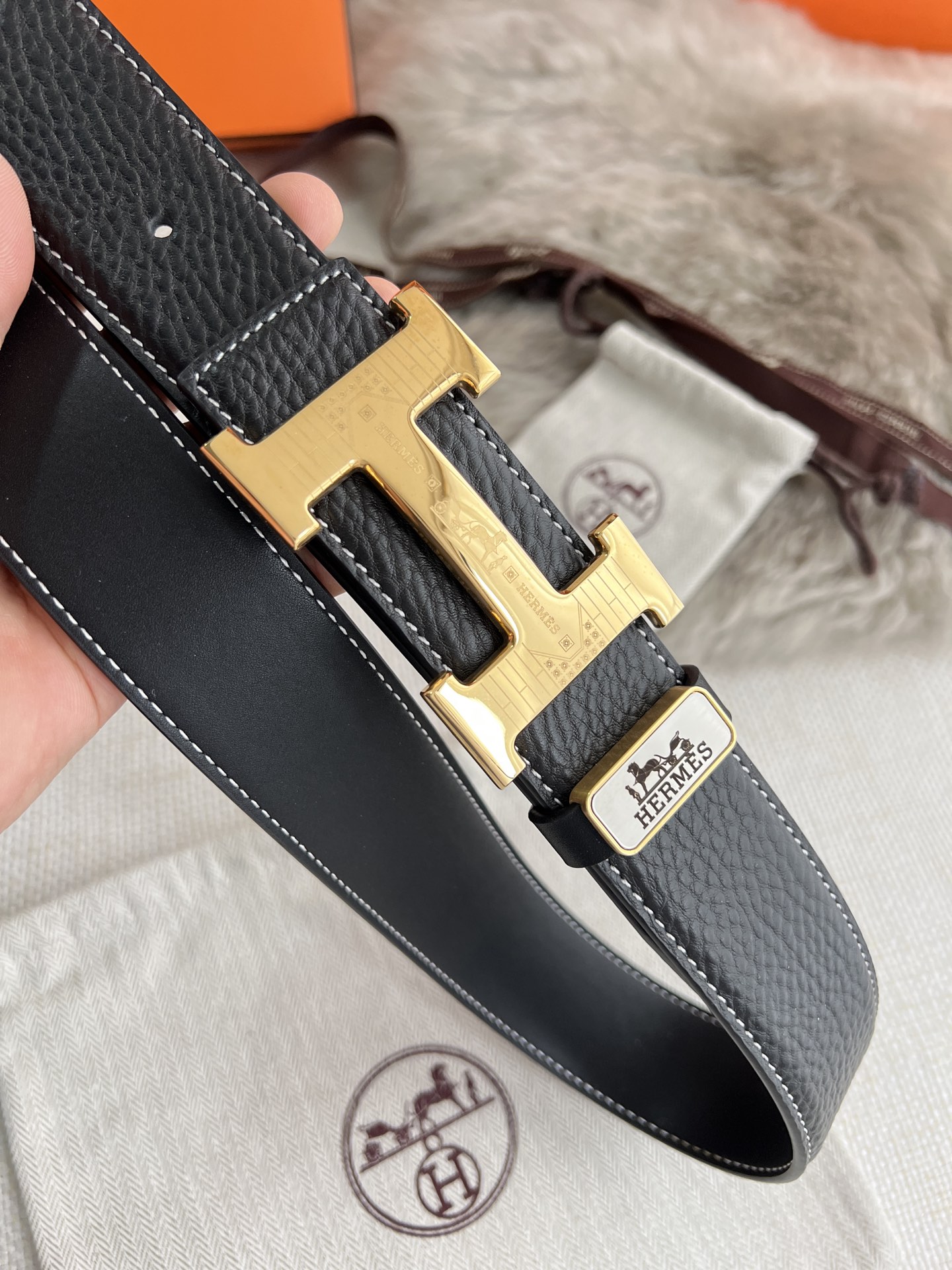 Hermes Men Belt Width 3.8cm