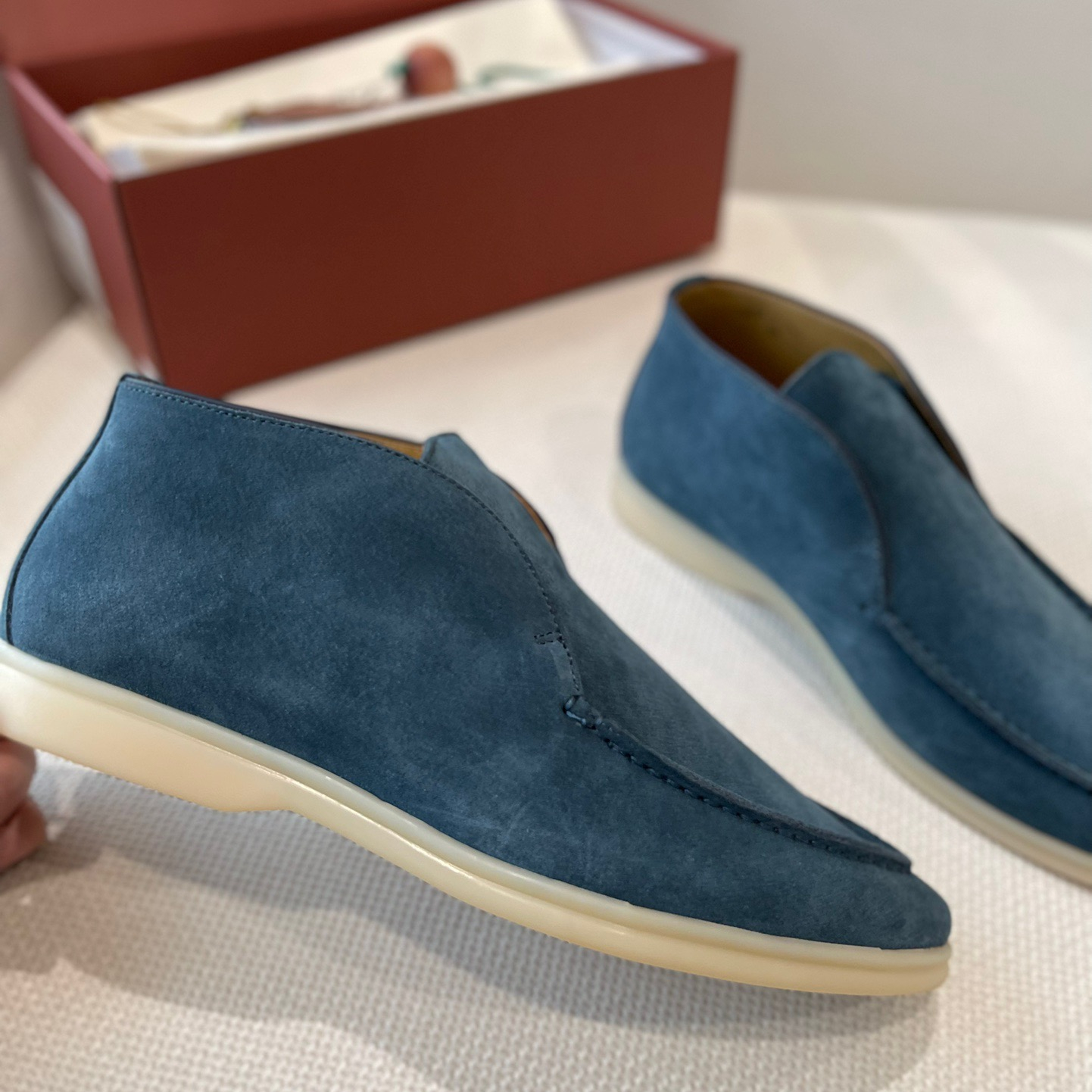 Loro Piana Unisex Loafers High Top Size 36-45