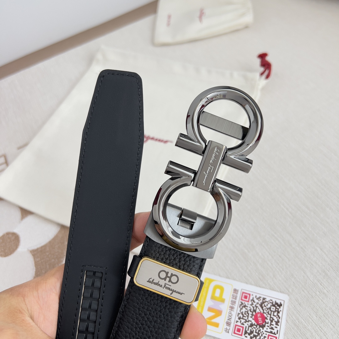Ferragamo Men Belt Width 3.5cm