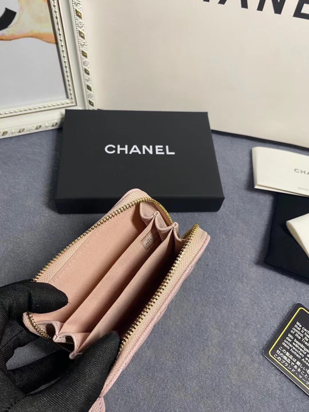 Chanel Card Holder Size 11*7*2cm