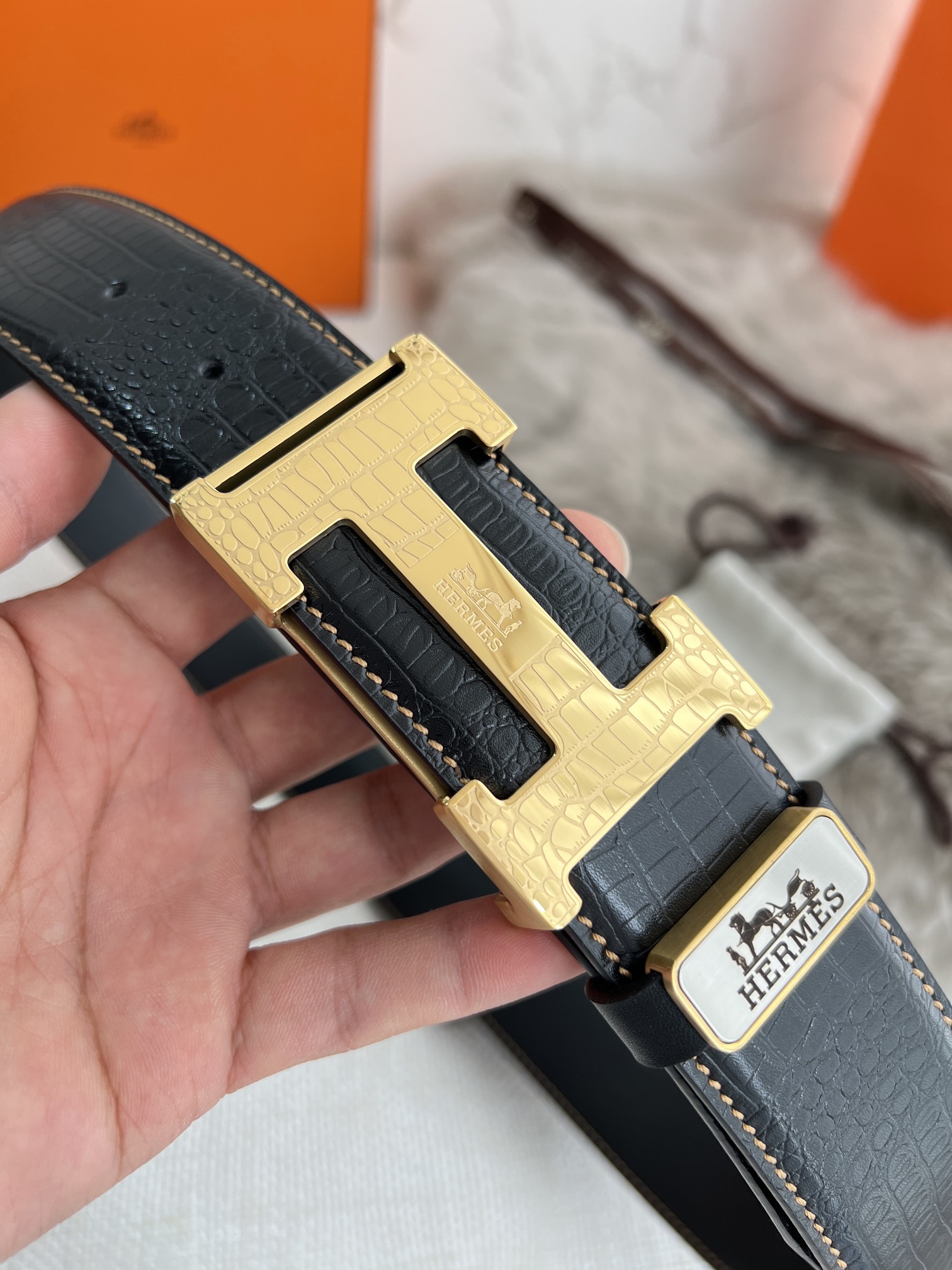 Hermes Men Belt Width 3.8cm