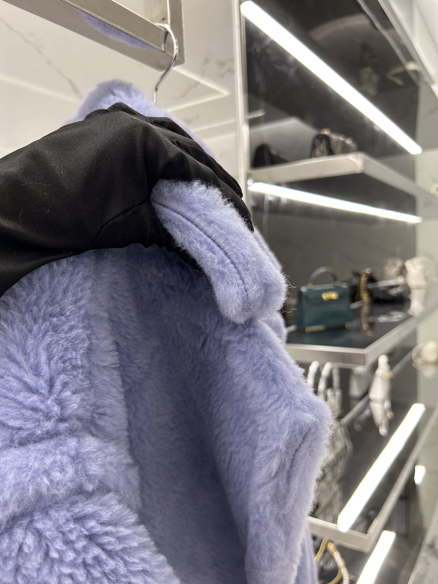 Max Mara Teddy fur long coat Size XS-M